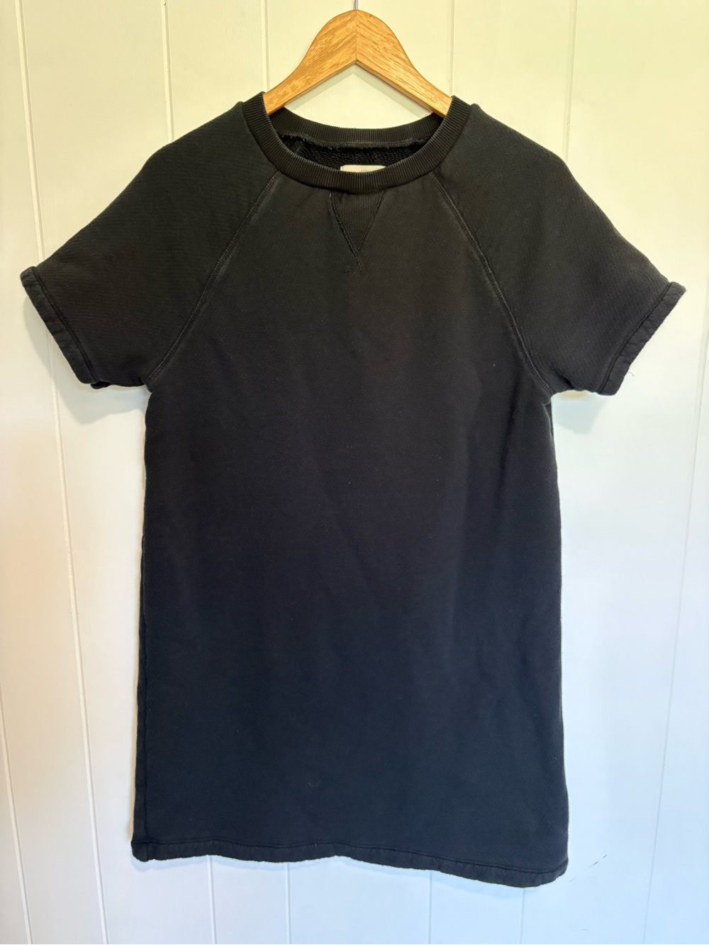 MWL Madewell Lounge Women’s S Airy Terry Tee Dress; Minimalist Sporty Casual